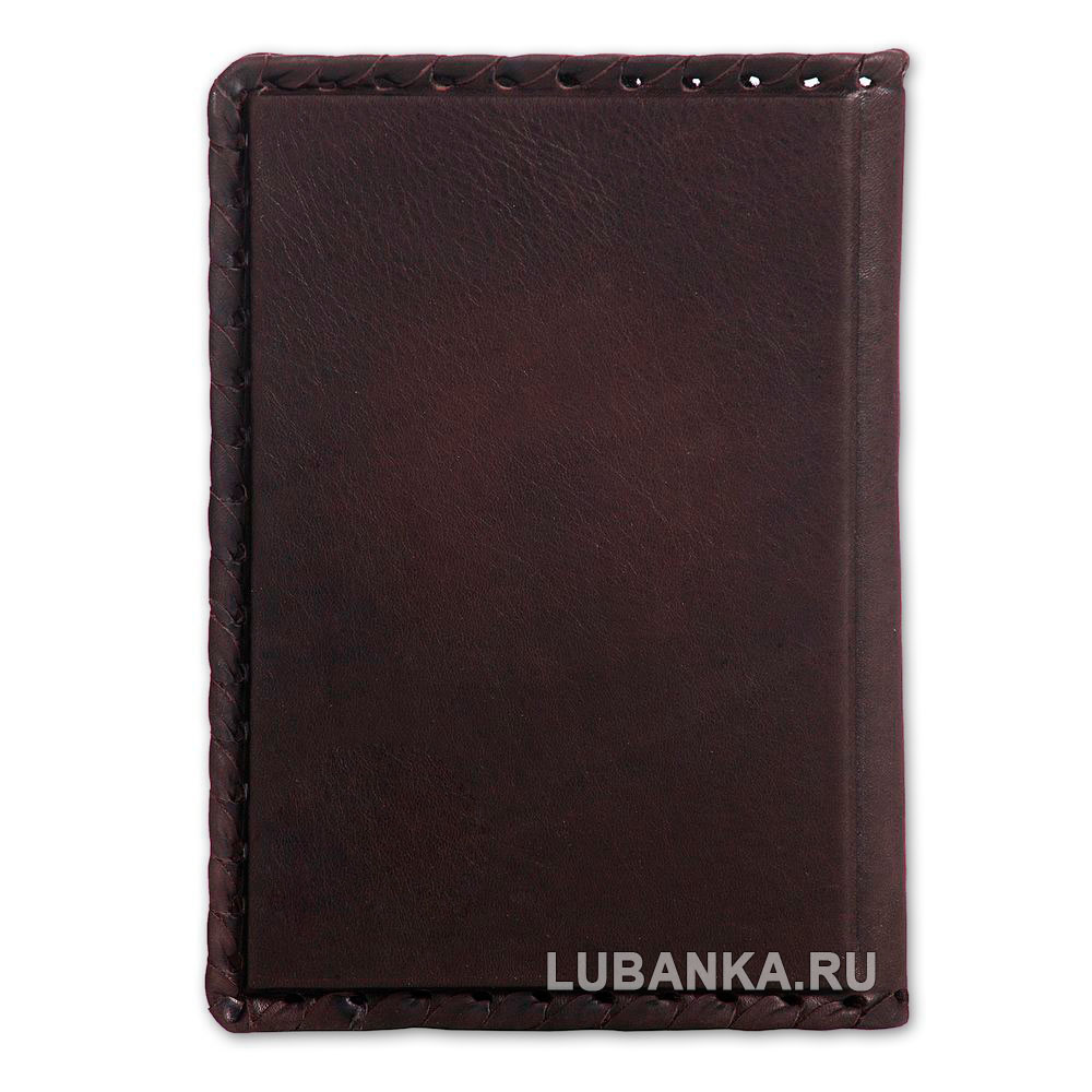Обложка для паспорта «ГРУ», бордовая